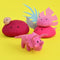 DASHDU - Trendy Triceratops - Mini Pink Felt Dinosaur